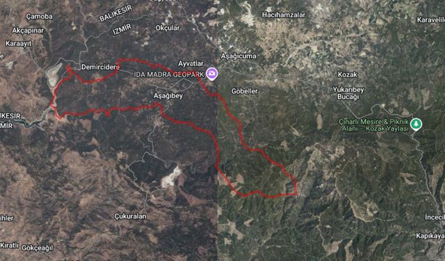 Doğal güzellikleriyle öne çıkan Bergama’da tarlalar icradan satışta