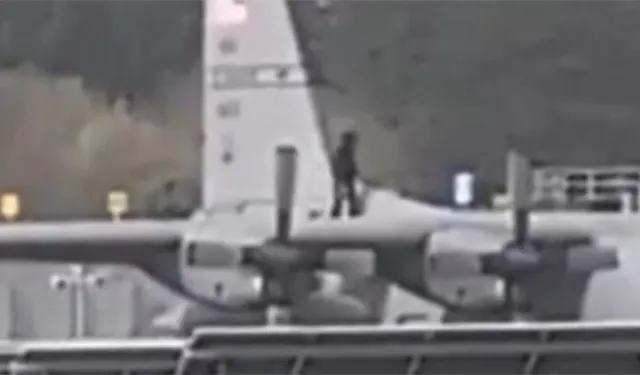 Shannon’da skandal: Baltalı saldırgan ABD uçağına tırmandı!