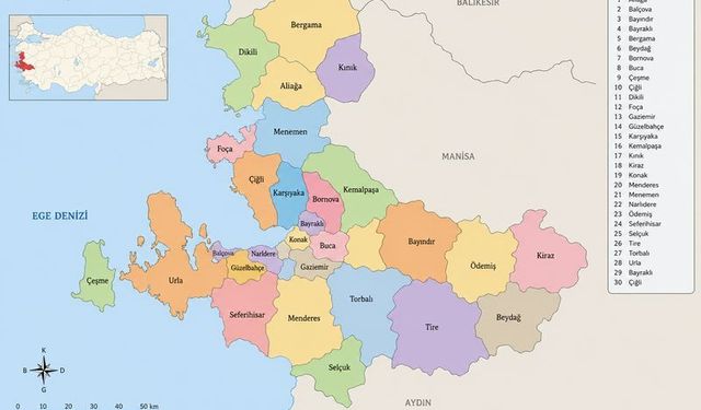 İzmir ilçe telefon kodları nelerdir?