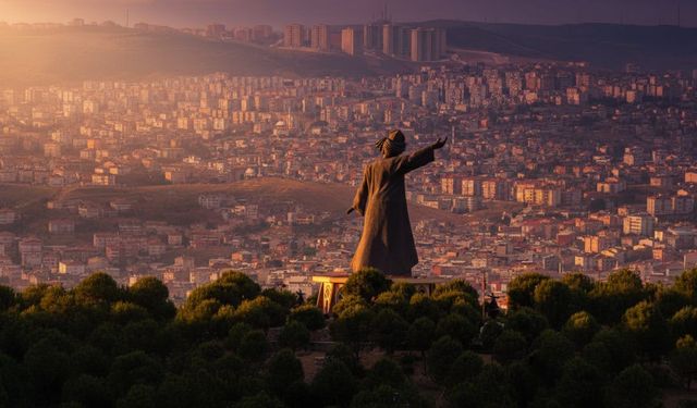 İzmir’i tepeden izleyen 23 metrelik heykel: Buca'da 40 tonluk heykel süprizi