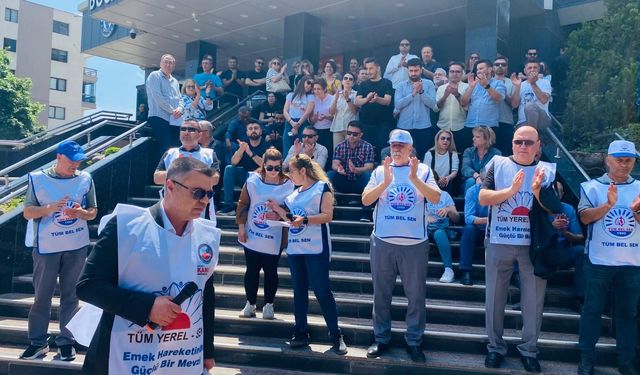 Buca Belediyesi önünde hak arayışı devam!