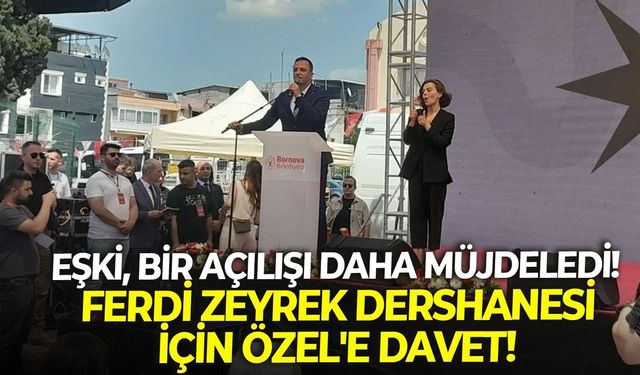 Eşki, bir açılışı daha müjdeledi! Ferdi Zeyrek Dershanesi için Özel'e davet!