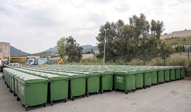 İzmir Bornova'da 325 adet yeni konteyner hizmete giriyor