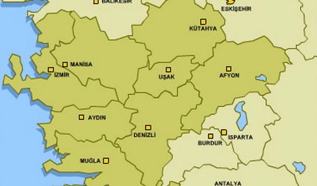 İzmir'in komşu illere göre göreceli konumu nedir?
