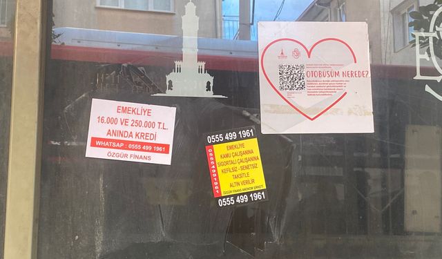 İzmir'de duraklar dolandırıcıların ağına düştü! Şüpheli kredi ilanları kenti sardı!