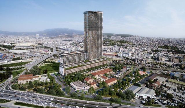İzmir'in en yüksek binası 242 metreyle Mahall Bomonti oldu