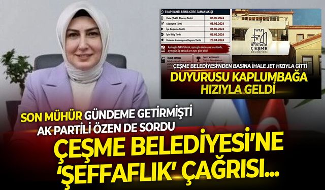 Son Mühür yazdı, o ihaleyi AK Partili Özen de sordu! Lal Denizli’ye ‘şefffaflık’ çağrısı