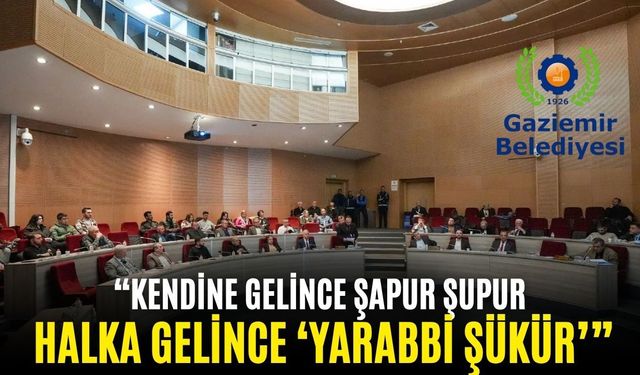 Gaziemir Meclisi’nde “Şapur şupur” polemiği! Kesin hesap görüşmeleri gerildi