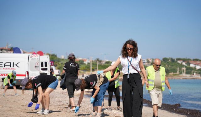 Çeşme’de çevre için ortak hareket: Koylarda temizlik ve budama çalışması yapıldı