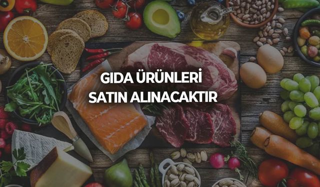 GIDA ÜRÜNLERİ SATIN ALINACAKTIR