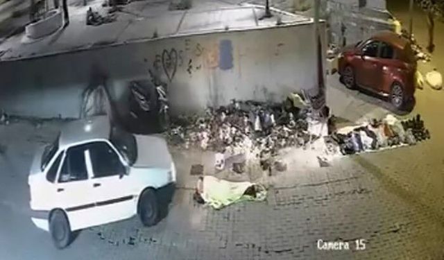 Kaldırımda uyuyordu! Üzerinden otomobil geçti!  Kazayı hafif yaralı atlattı!