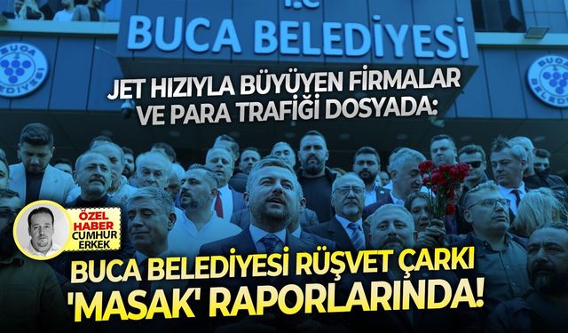 Jet hızıyla büyüyen firmalar ve para trafiği dosyada: Buca belediyesi rüşvet çarkı 'MASAK' raporlarında!