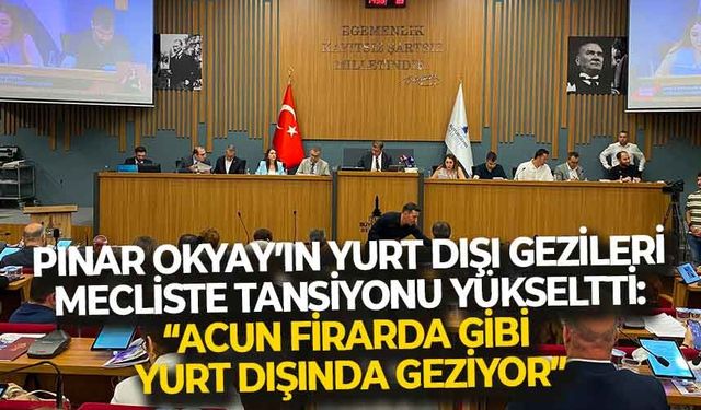 Büyükşehir Meclisi'nde, Okyay'ın yurt dışı gezileri tansiyonu yükseltti!