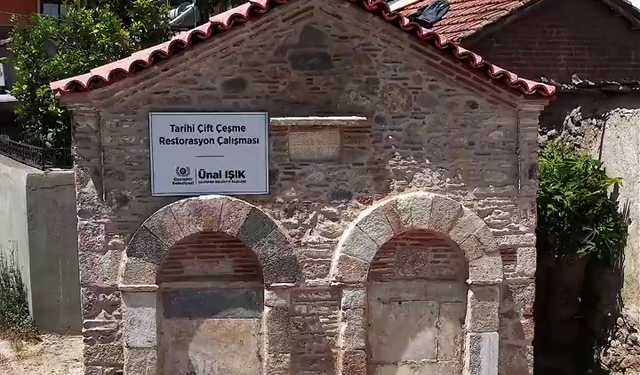 Gaziemir’de tarihi Çiftçeşme için restorasyon çalışmaları sürüyor: Başkan Işık yerinde inceledi!