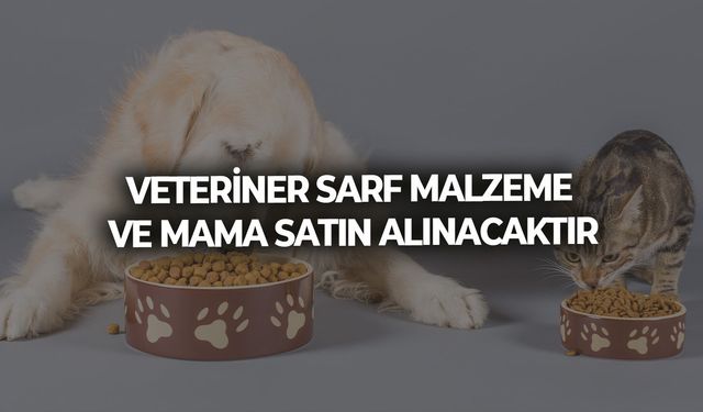 VETERİNER SARF MALZEME VE MAMA SATIN ALINACAKTIR