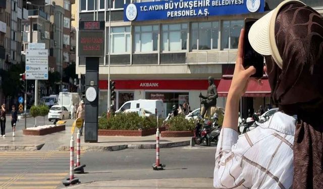 Aydın'da termometreler 45 dereceyi gördü! Kavurucu sıcaklar yaşamı durma noktasına getirdi