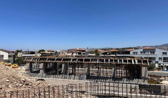 Dikili'nin yeni itfaiye istasyonu yükseliyor! İşte projede son durum