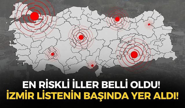 AFAD ve MTA güncel fay haritasını açıkladı: En riskli iller belli oldu! İzmir listenin başında yer aldı!