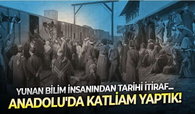 Yunan siyaset bilimci Thanasis Diamantopoulos'dan şok itiraf: ''Anadolu'da katliam yaptık''
