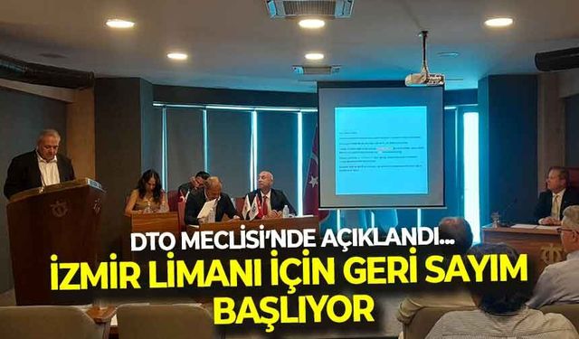 Başkan Öztürk, meclis toplantısında açıkladı... İzmir Limanı için geri sayım başlıyor!