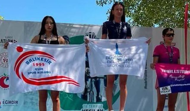İzmirli milli atlet Delfin Eylül Avcı’dan altın madalya