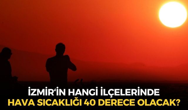 Afrika sıcakları ve fırtına bir arada... İzmir'in o ilçelerinde hava sıcaklığı 40 derece olacak!