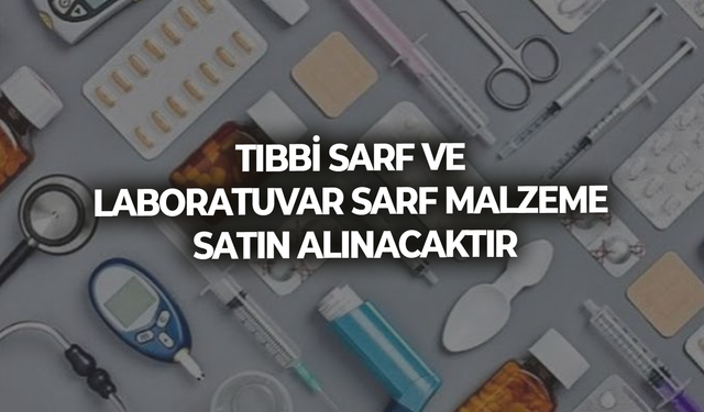 TIBBİ SARF VE LABORATUVAR SARF MALZEME SATIN ALINACAKTIR