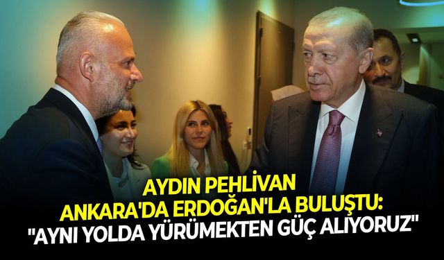 Aydın Pehlivan Ankara'da Erdoğan'la buluştu: "Aynı yolda yürümekten güç alıyoruz"