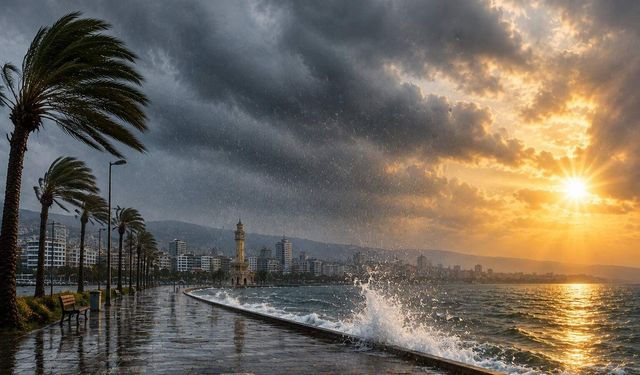 İzmir’de hafta sonu hava değişiyor: Rüzgar, yağış ve sıcaklık bir arada