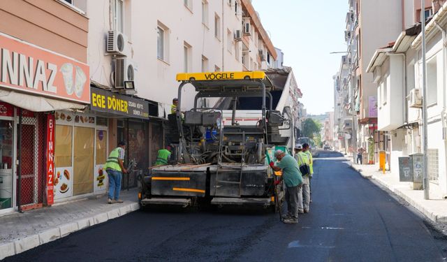 Gaziemir’de yol yenileme çalışmaları hız kesmeden sürüyor!