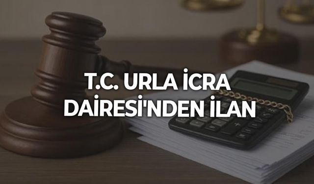 T.C. URLA İCRA DAİRESİ'NDEN İLAN