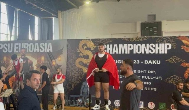 İzmirli genç sporcu Aras Nal Azerbaycan’da tarih yazdı!