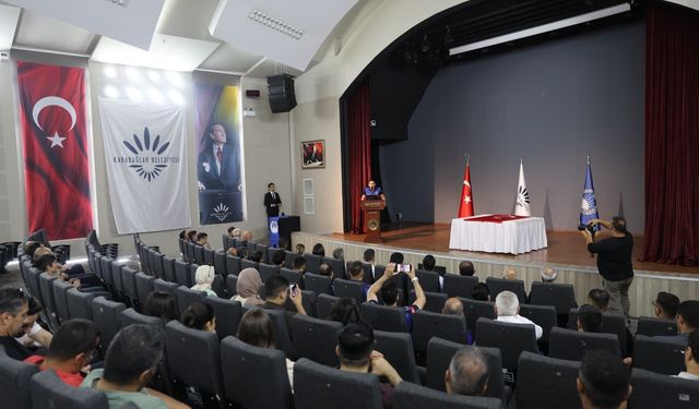 Karabağlar’da zabıta memurlarının gurur günü! Yemin töreniyle asil kadroya geçtiler