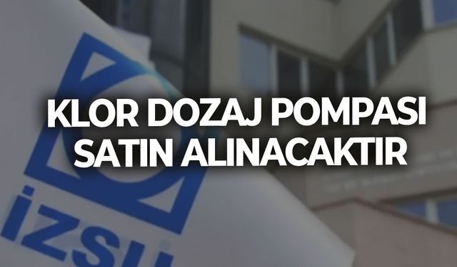 KLOR DOZAJ POMPASI SATIN ALINACAKTIR