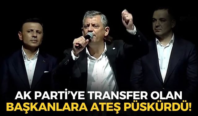 SON DAKİKA YENİ Parti'nin ilk mitinginde Özgür Özel AK Parti'ye transfer olan başkanlara ateş püskürdü!