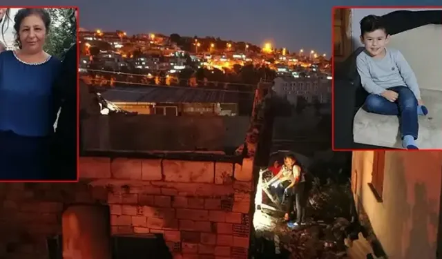 Torununu kurtarmak için alevlere geri döndü! Son görüntüsü yürek yaktı