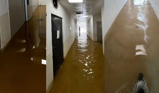 İzmir’deki öğrenci yurdunda su baskını!