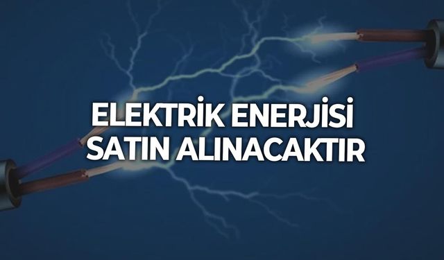 ELEKTRİK ENERJİSİ SATIN ALINACAKTIR