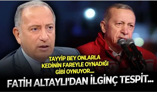 AK Parti'ye transfer olmak için sıraya giren muhaliflere Fatih Altaylı'dan kötü haber: Tayyip Bey sizinle kedinin fareyle oynadığı gibi oynuyor!