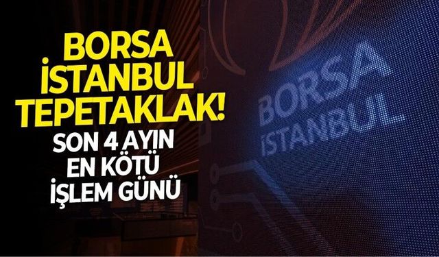 Borsa İstanbul'da 'Kara Çarşamba'! BIST 100 endeksi 22 Mayıs'tan bu yana en sert düşüşüne sahne oluyor
