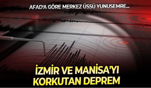 Deprem bir kez daha kendini hatırlattı! Manisa merkezli deprem İzmir'de de hissedildi