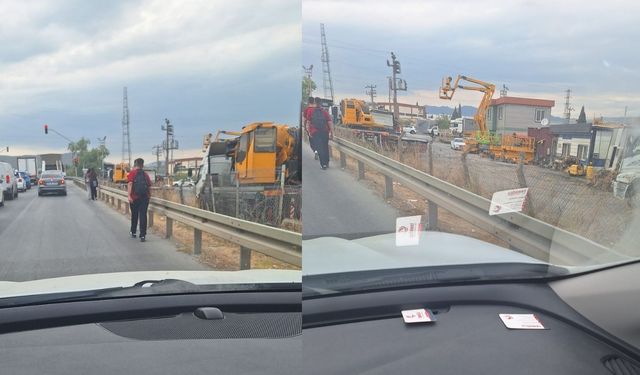 Kemalpaşa’da bariyer dibinde ‘tehlikeli’ yolculuk!