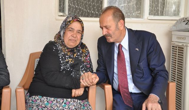 MHP’li Osmanağaoğlu Ödemiş’te şehit ailesi ve meslek odalarını ziyaret etti