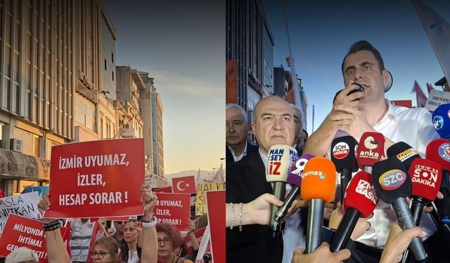İzmir’de siyasi tansiyon yüksek: YENİ Parti'den Cemil Tugay protestosu!