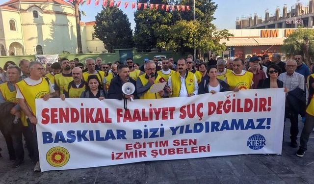 Eğitim-Sen'den İzmir'de okul ziyaretindeki gözaltılara tepki: Anayasal haklar ihlal edilemez