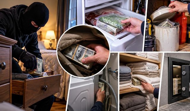 Evinde nakit para bulunduranlar dikkat! İşte kimsenin aklına gelmeyen 5 yer