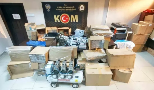 İzmir’de 3 ilçede dev kaçakçılık operasyonu: 5 milyon TL’lik malzeme ele geçirildi!