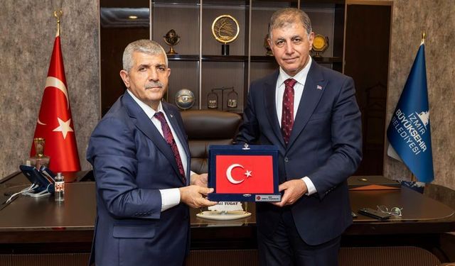 MHP İzmir İl Başkanı Veysel Şahin’den Cemil Tugay’a ziyaret: "Büyükşehir'de yeni dönem" mesajı