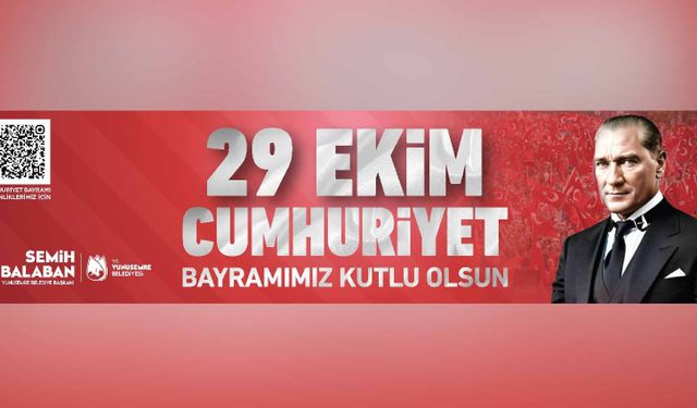 Yunusemre Belediyesi’nden 29 Ekim Cumhuriyet Bayramı mesajı