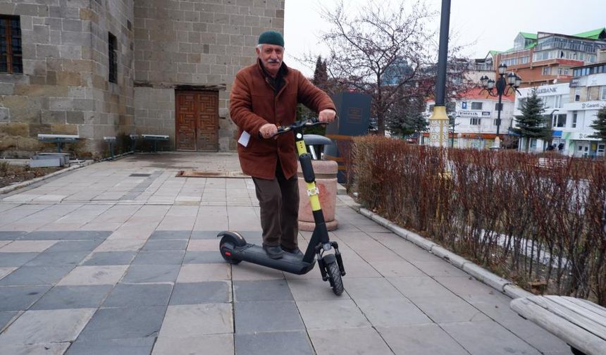 Erzurum'da scooter heyecanı: "Hem eğlenceli hem pratik"
